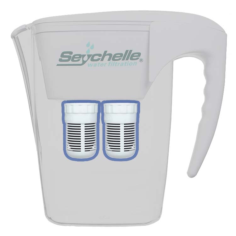 Seychelle Regular Replacement Filters - for Gen 2 Dual Water Pitcher (also compatible with Alexapure Pitcher)