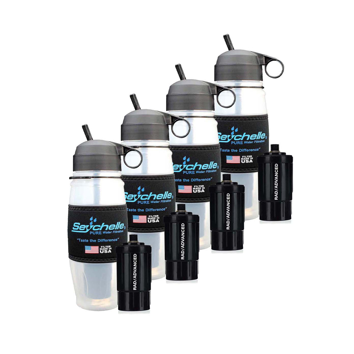 RADIOLOGICAL Water Bottle filters Radiation and Contaminants by Seychelle™